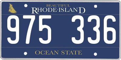 RI license plate 975336