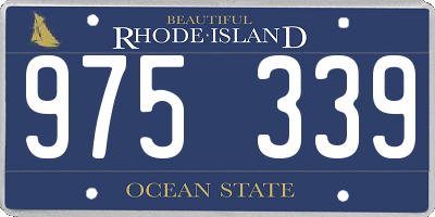 RI license plate 975339