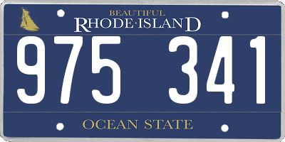 RI license plate 975341