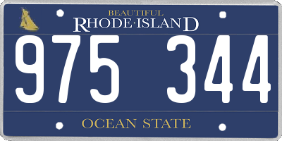 RI license plate 975344