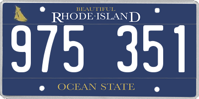 RI license plate 975351