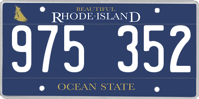 RI license plate 975352