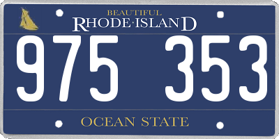 RI license plate 975353