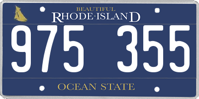 RI license plate 975355