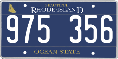 RI license plate 975356