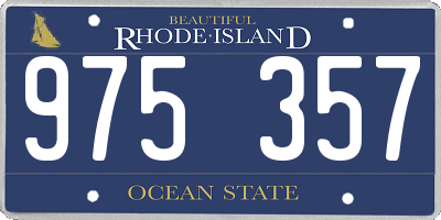 RI license plate 975357