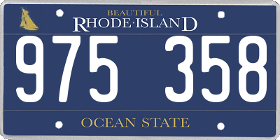 RI license plate 975358