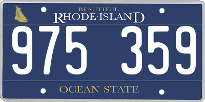 RI license plate 975359