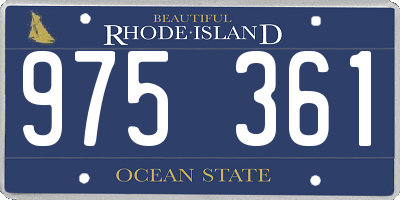 RI license plate 975361