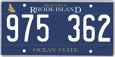 RI license plate 975362