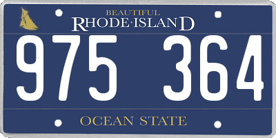 RI license plate 975364