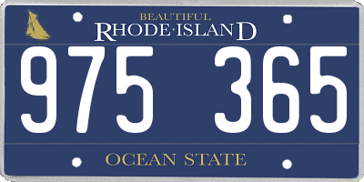 RI license plate 975365