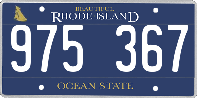 RI license plate 975367