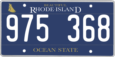 RI license plate 975368