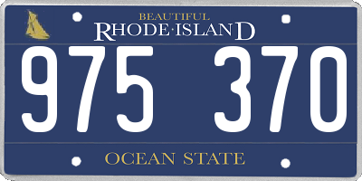RI license plate 975370