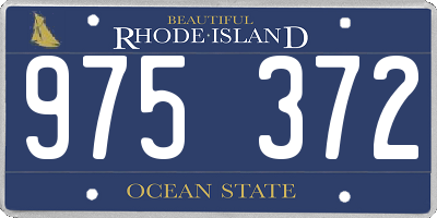 RI license plate 975372