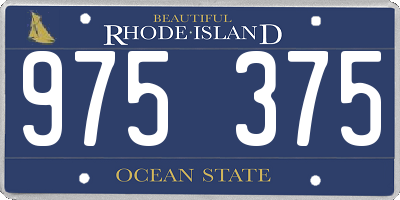 RI license plate 975375