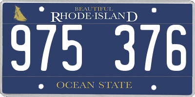 RI license plate 975376