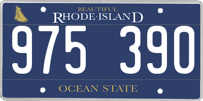 RI license plate 975390
