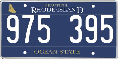 RI license plate 975395