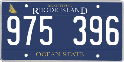 RI license plate 975396