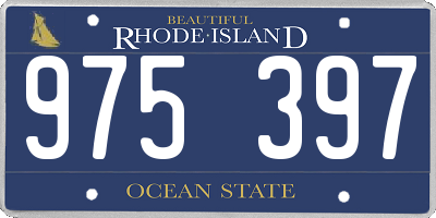 RI license plate 975397