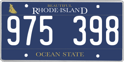 RI license plate 975398