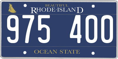 RI license plate 975400