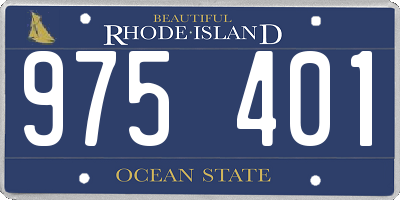RI license plate 975401