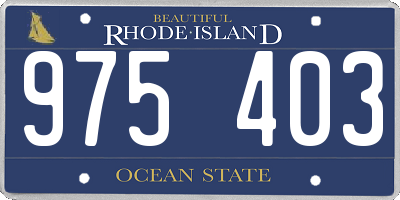 RI license plate 975403