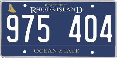 RI license plate 975404