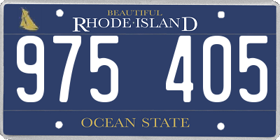RI license plate 975405