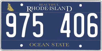 RI license plate 975406