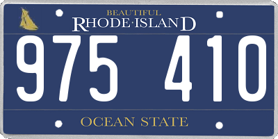 RI license plate 975410