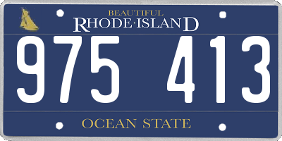 RI license plate 975413