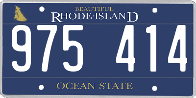 RI license plate 975414