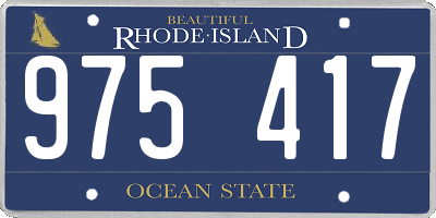 RI license plate 975417