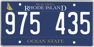 RI license plate 975435