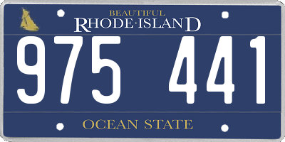 RI license plate 975441