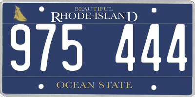 RI license plate 975444