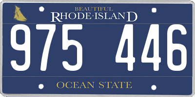 RI license plate 975446