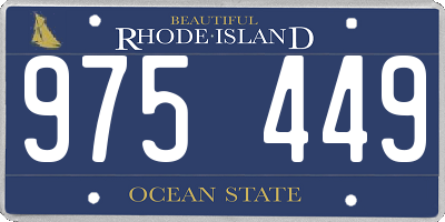 RI license plate 975449