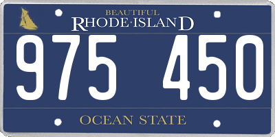 RI license plate 975450