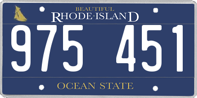 RI license plate 975451