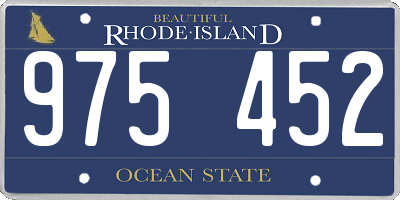 RI license plate 975452