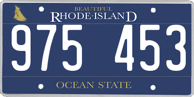 RI license plate 975453