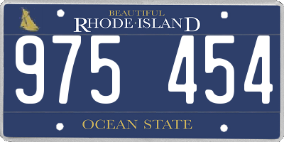 RI license plate 975454