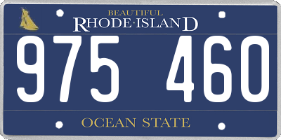 RI license plate 975460