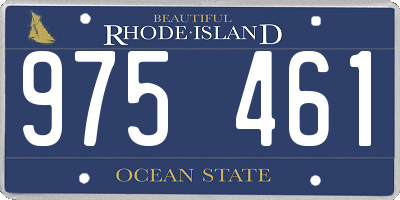 RI license plate 975461