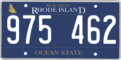 RI license plate 975462